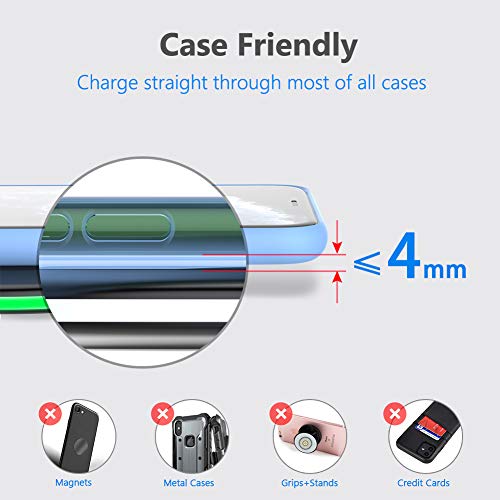 Yootech 10W Fast Wireless Charger for iPhone & Samsung