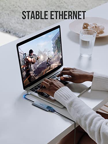 Lemorele 6-in-1 USB-C Hub with HDMI and Ethernet