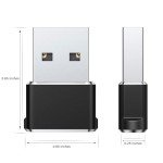 USB-C to USB Adapter 3-Pack for Apple & Samsung
