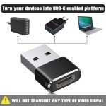 USB-C to USB Adapter 3-Pack for Apple & Samsung