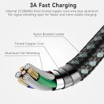 3-Pack Braided 1M USB-C Fast Charge Cables