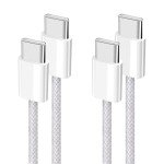 YISH USB-C to USB-C Fast Charging Cable 2-Pack