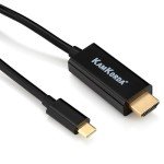 KamKorda 2M HDMI to USB-C Cable - 4K Compatible