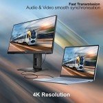 KamKorda 2M HDMI to USB-C Cable - 4K Compatible