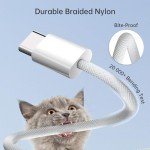 YISH USB-C to USB-C Fast Charging Cable 2-Pack