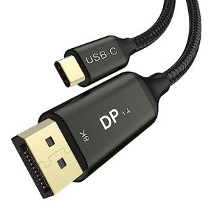 8K USB-C to DisplayPort 1.4 Cable 5m