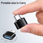 iJiGui USB-C to USB-A Adapter 4-Pack