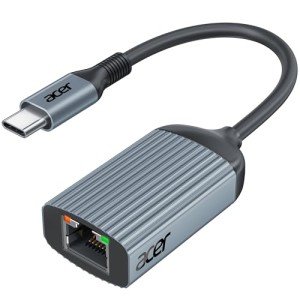 Acer USB-C to Gigabit Ethernet Adapter - Grey