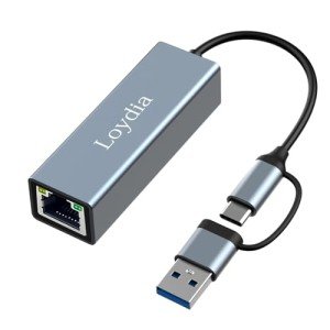USB-C to Ethernet Gigabit Adapter for Devices