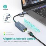 USB-C to Ethernet Gigabit Adapter for Devices