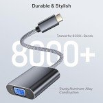 USB-C to VGA Adapter for Monitors and Devices