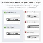 USB-C to VGA Adapter for Monitors and Devices