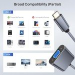 USB-C to VGA Adapter for Monitors and Devices