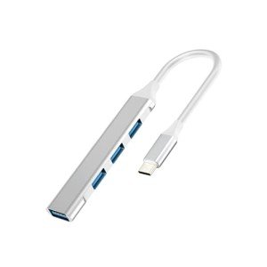 4-Port USB-C Hub Adapter for Laptops and Devices