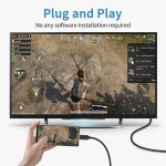 Duttek USB-C to VGA Cable 1080P, 1.8m