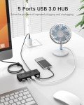 Aceele USB-C Hub 4-Port with LED Switches
