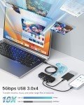 Aceele USB-C Hub 4-Port with LED Switches