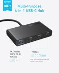 Anker 10Gbps USB-C Hub with 4 Ports