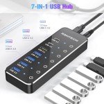 7-Port USB-C Hub with 10Gbps Data Transfer