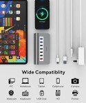 7-Port USB-C Hub with Fast Charging Ports