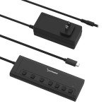 SABRENT 7-Port USB-C Hub with Power Switches