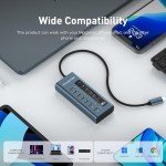 PULWTOP 7-Port USB-C Hub with 20W Charging