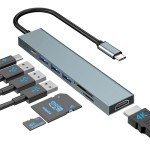 7-in-1 USB-C Hub with 4K HDMI & Card Reader