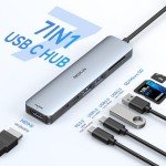 7-in-1 USB-C Hub Adapter for MacBook Pro/Air