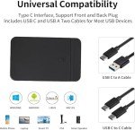 Ezeksers 500GB USB-C External Hard Drive Bundle