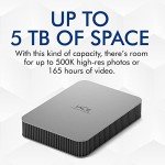LaCie 1TB Mobile Drive, USB-C Portable Storage