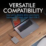 LaCie 1TB Mobile Drive, USB-C Portable Storage
