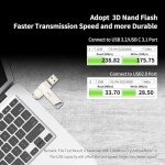 SSK 128GB USB-C Dual Connector Flash Drive