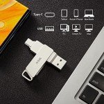 SSK 128GB USB-C Dual Connector Flash Drive