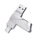 64GB USB-C Dual Flash Drive, 200MB/s Speed