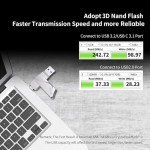 64GB USB-C Dual Flash Drive, 200MB/s Speed