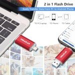 THKAILAR 128GB USB-C 2-in-1 Flash Drive