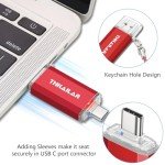 THKAILAR 128GB USB-C 2-in-1 Flash Drive