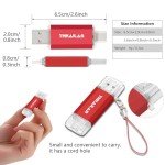 THKAILAR 128GB USB-C 2-in-1 Flash Drive