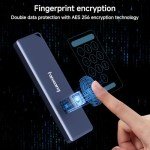 1TB USB-C Portable SSD with Fingerprint Security