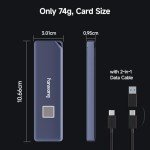 1TB USB-C Portable SSD with Fingerprint Security
