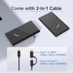 Fanxiang 1TB USB-C Portable SSD, 2000MB/s