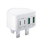 40W Fast Charge 4-Port USB-C Charger Plug