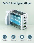 40W 4-Port USB-C Fast Charger Adapter