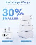 40W Fast Charge 4-Port USB-C Charger Plug