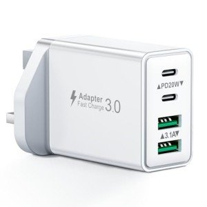 40W Multiport USB-C Fast Charger for iPhone/Samsung