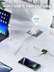 40W 4-Port USB-C Fast Charger Plug UK