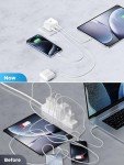 40W 4-Port USB-C Fast Charger Plug UK