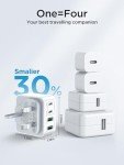 40W 4-Port USB-C Fast Charger Plug UK