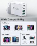 40W Multiport USB-C Fast Charger for iPhone/Samsung