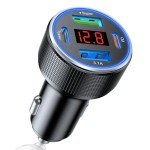 78W 4-Port USB-C Car Charger Adapter